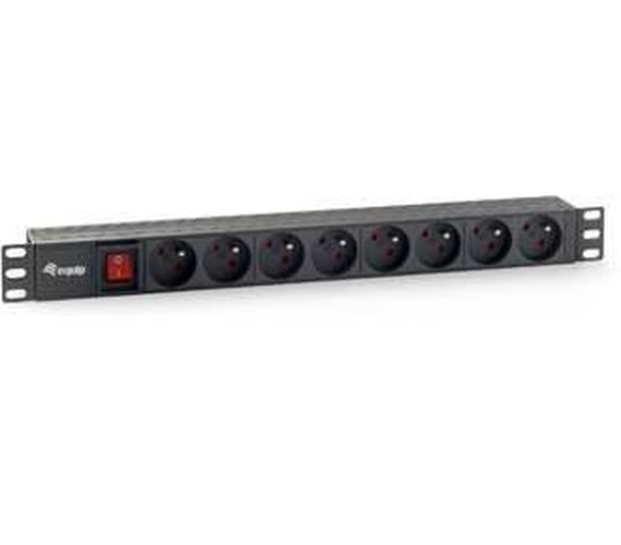 Equip 333285 unità di distribuzione dell'energia (PDU) 8 presa(e) AC 1U Nero