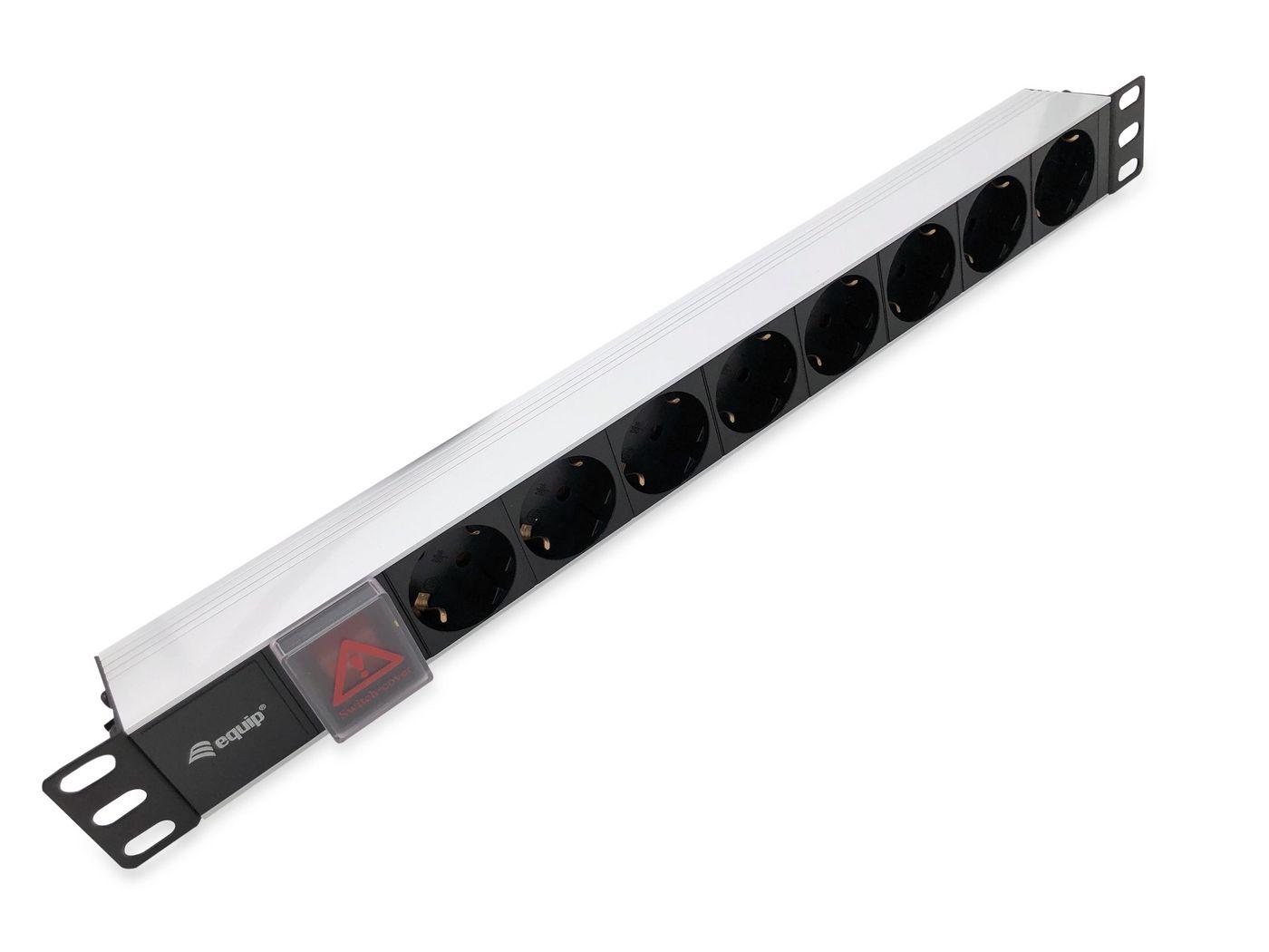 POWER STRIP 8 CEE7/4 18MT ALLU 19"