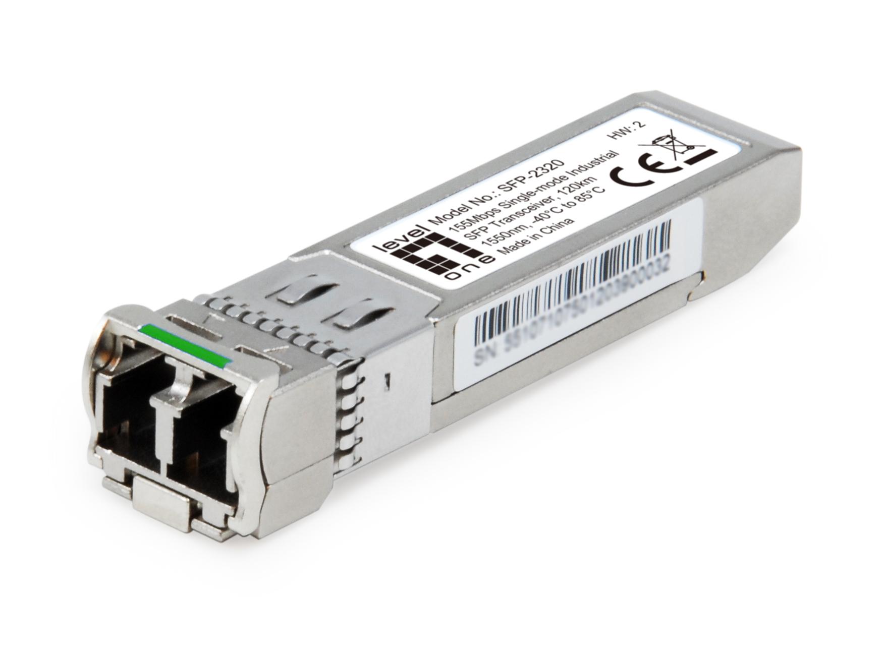 LevelOne SFP-2320 modulo del ricetrasmettitore di rete Fibra ottica 155 Mbit/s 1550 nm