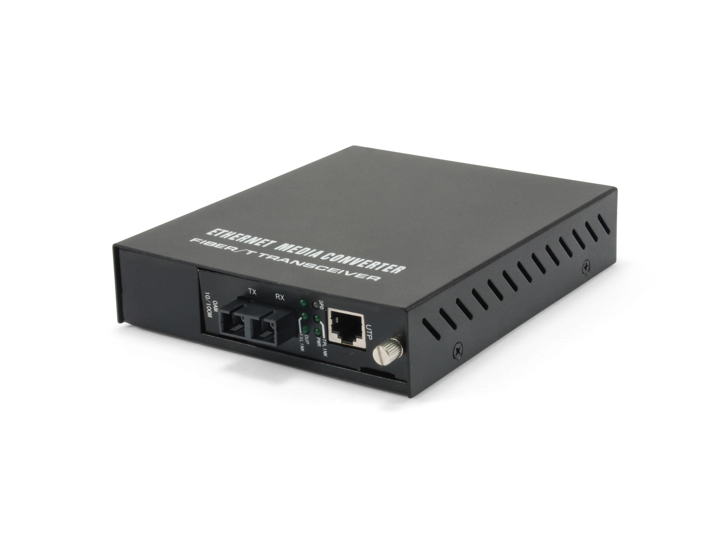 LevelOne FVM-1101 convertitore multimediale di rete 100 Mbit/s 1310 nm Nero
