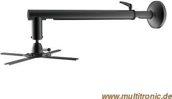 Equip 650704 supporto per proiettore Parete Nero