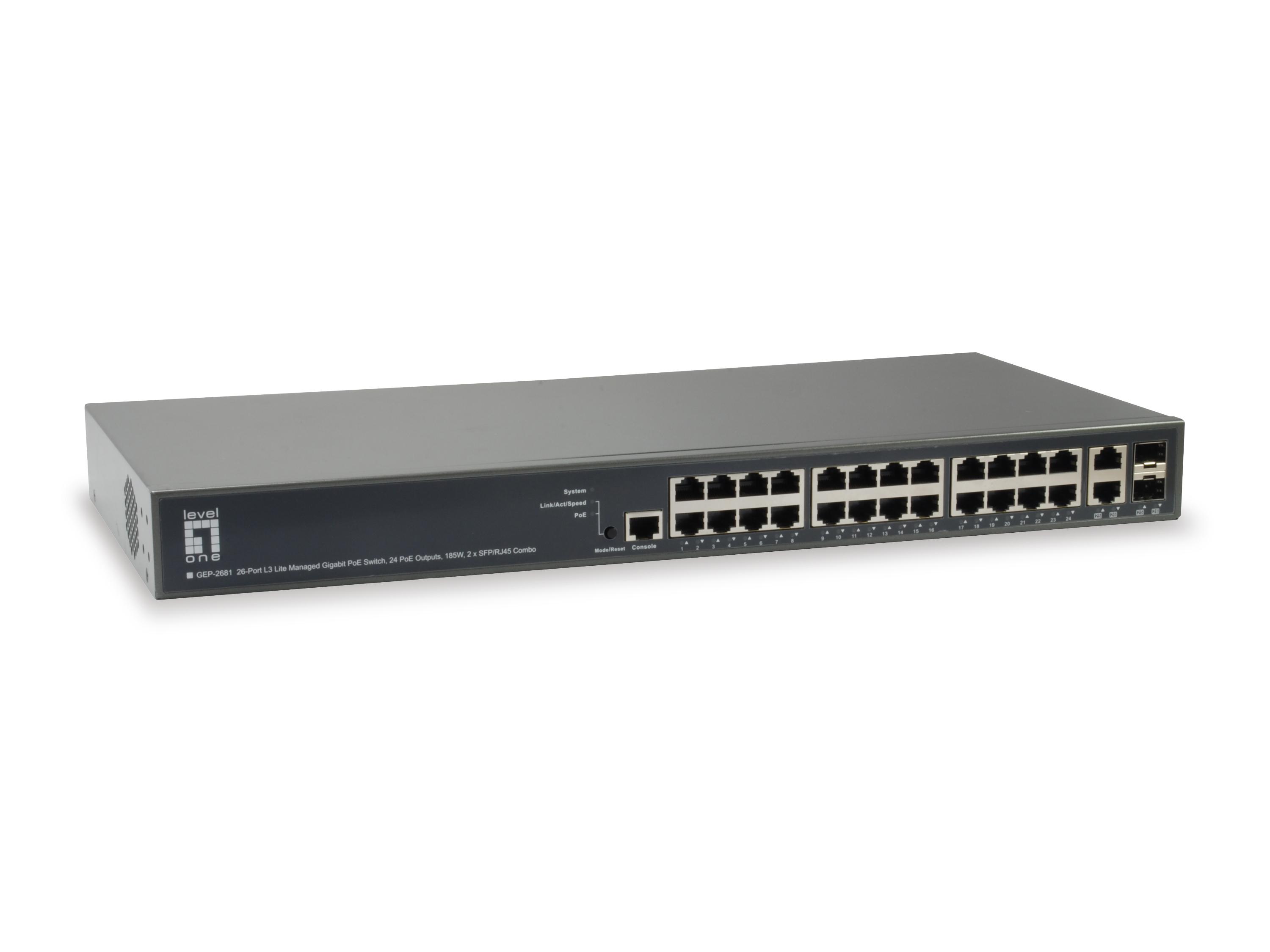 LevelOne GEP-2681 switch di...