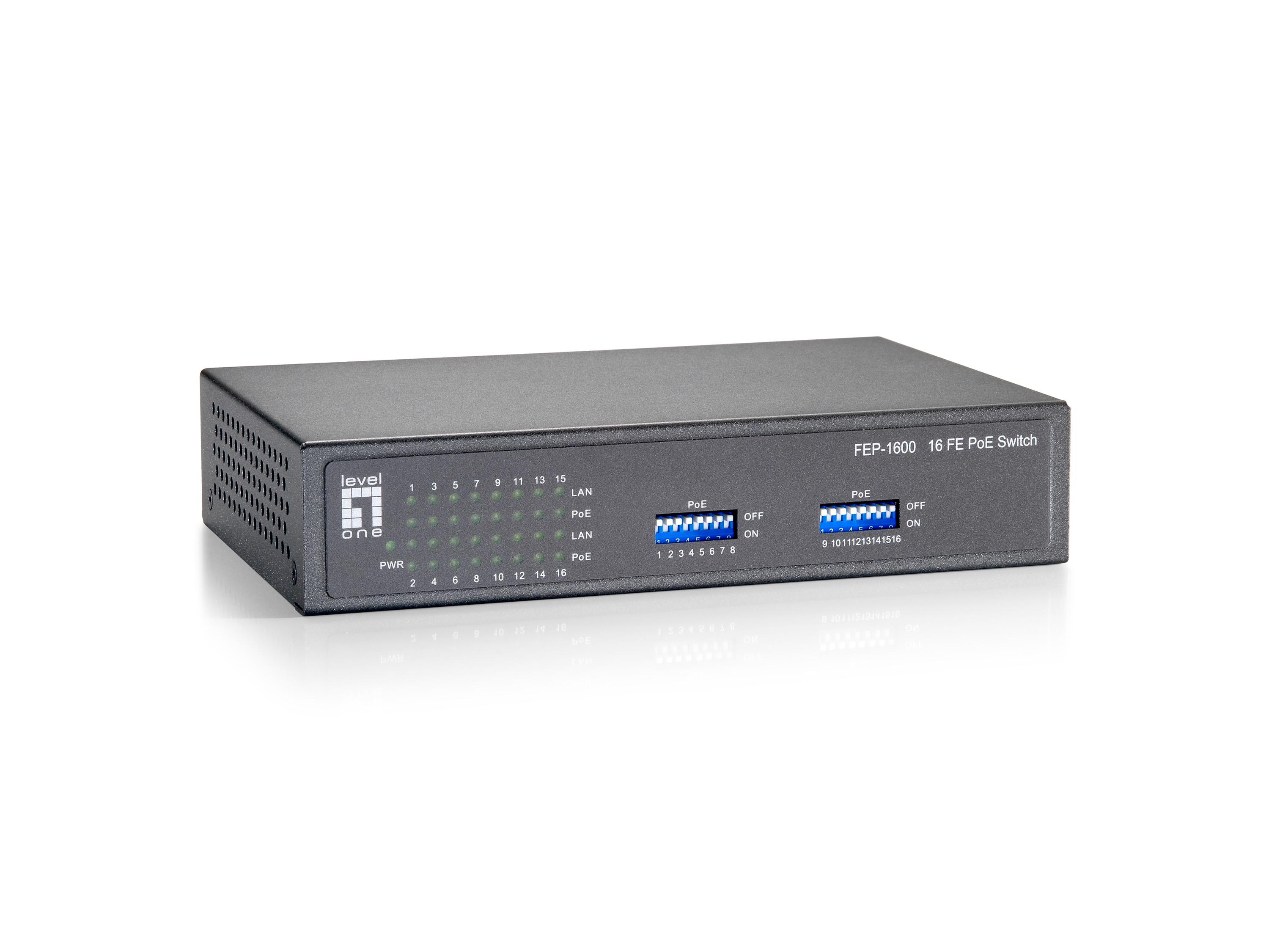 LevelOne FEP-1600W90 switch...