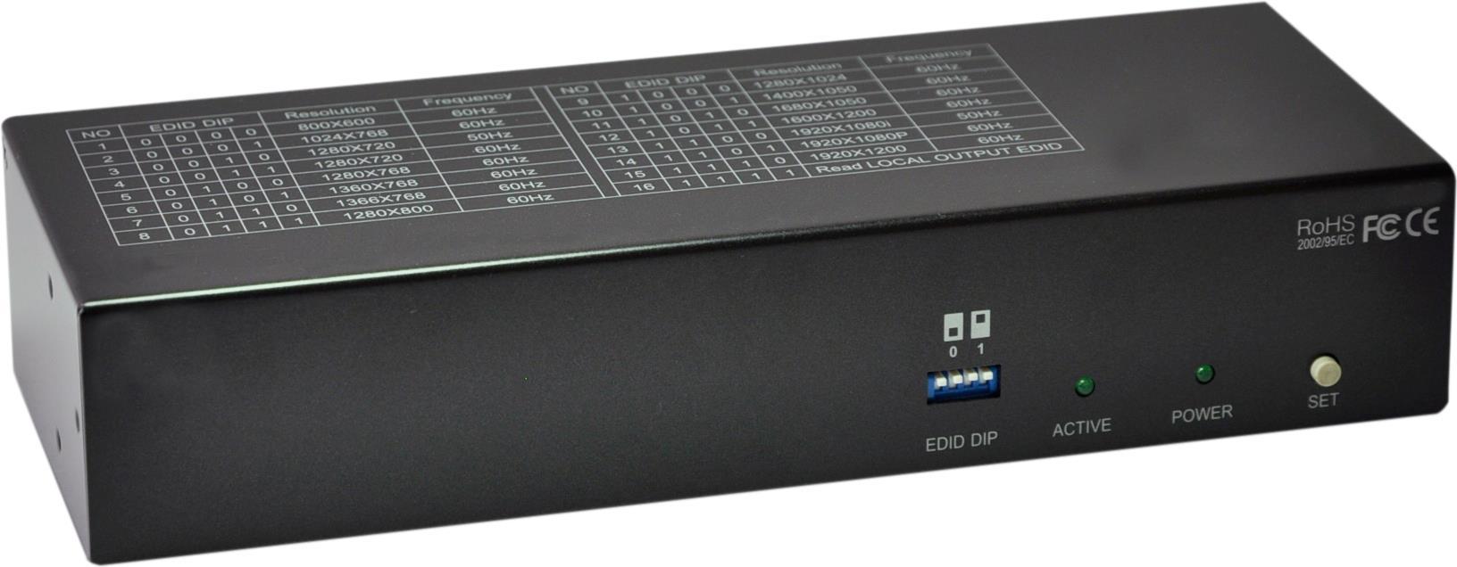LevelOne HVE-9118T moltiplicatore AV Trasmettitore AV Nero