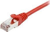 equip - Cavo patch - Da RJ-45 (M) a RJ-45 (M) - 10 m - SFTP PiMF - CAT 6a - sagomato intrecciato - rosso (606503)