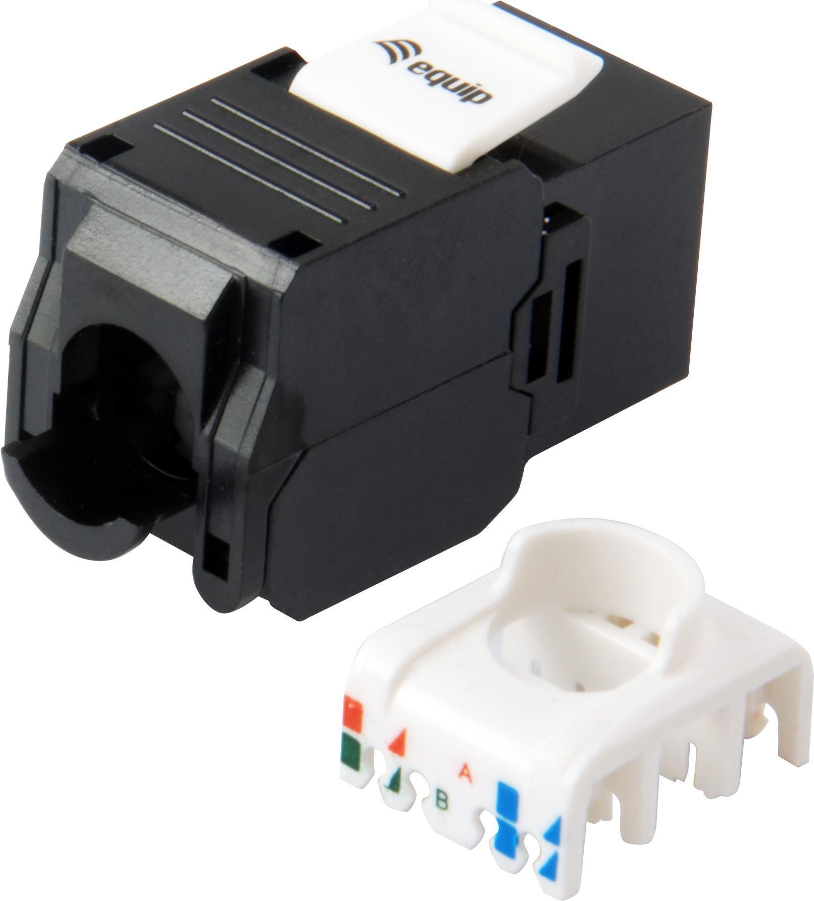 Equipaggia Pro - Jack Keystone - RJ-45 - Nero (confezione da 8)