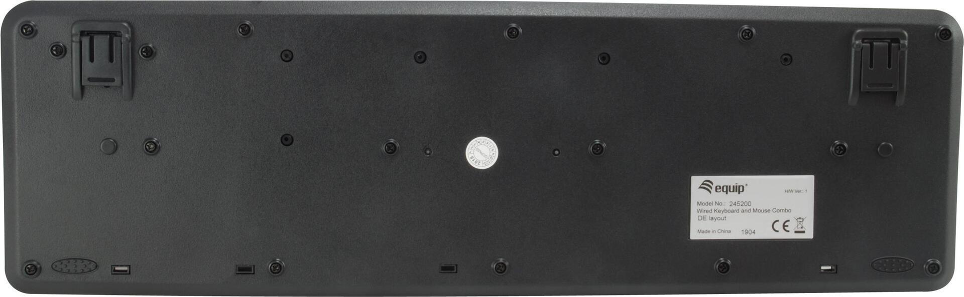 Equip 245202 tastiera Mouse incluso Ufficio USB QWERTY Portoghese Nero (245202)