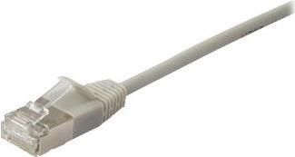 Equipaggiare slim - cavo patch - rj -45 (m) a rj -45 (m) - 2 m - s/ftp - cat 6a - a forma senza gancio - beige