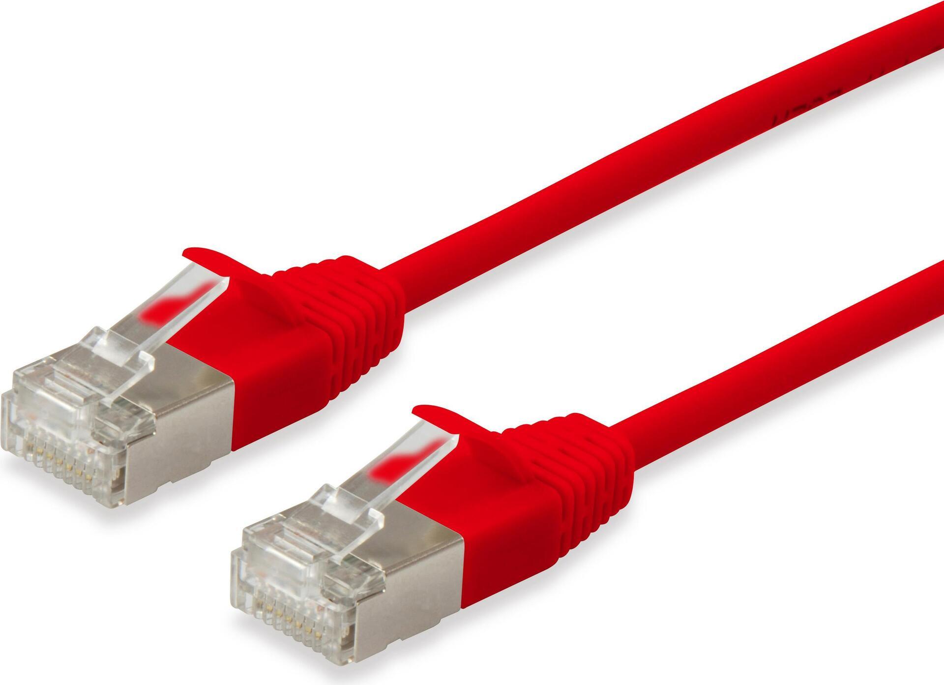 Equipaggiare slim - cavo patch - rj -45 (m) a rj -45 (m) - 7,5 m - f/ftp - cat 6a - IEEE 802.3 - schermato, a forma, senza ganc