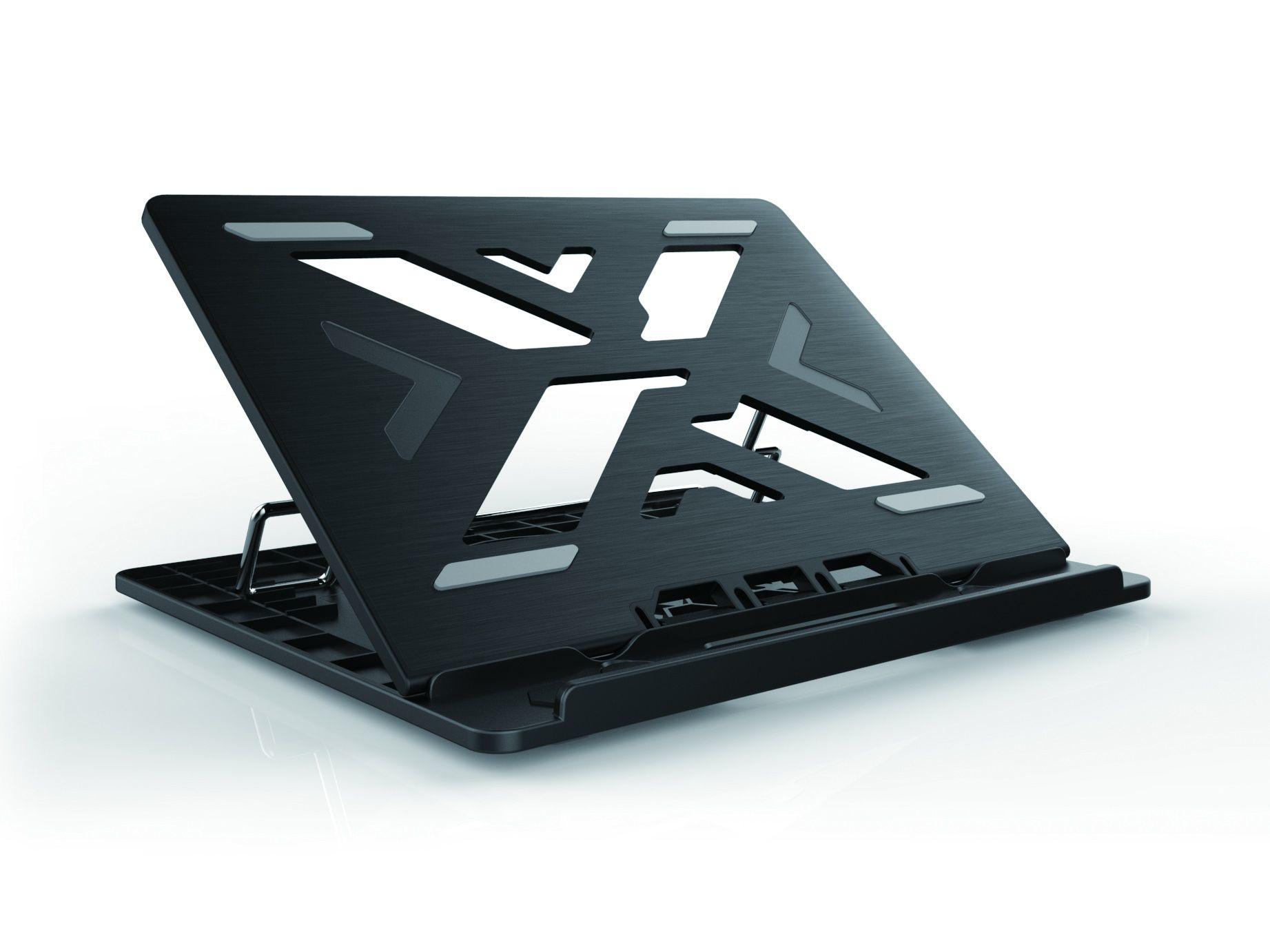 Conceptronic ERGO Laptop Cooling Stand Supporto per computer portatile Nero 396 cm (15.6")