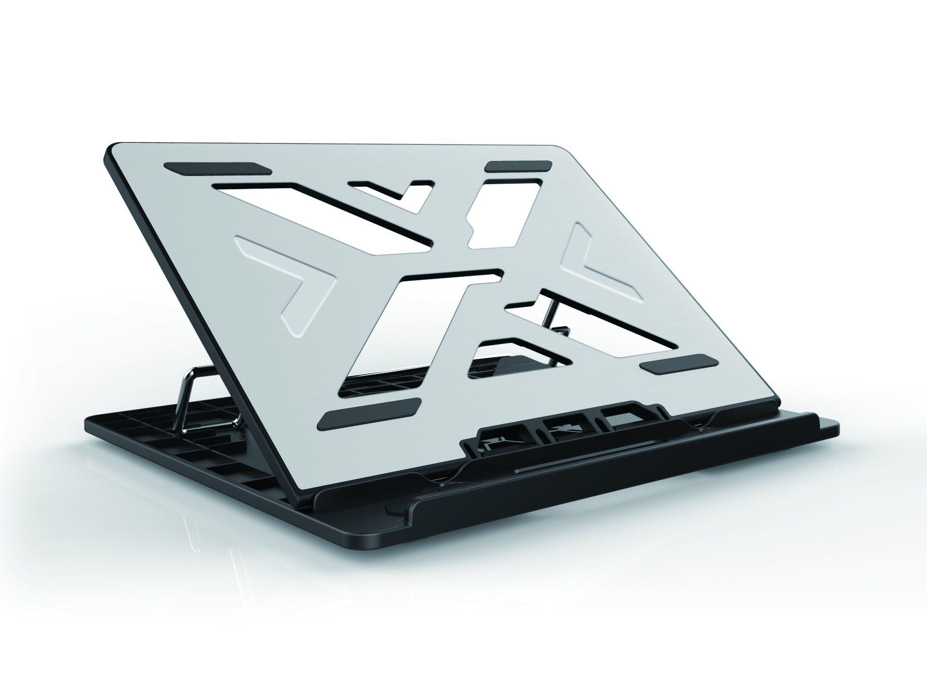 Conceptronic THANA ERGO S Laptop Cooling Stand Supporto per computer portatile Grigio 396 cm (15.6")