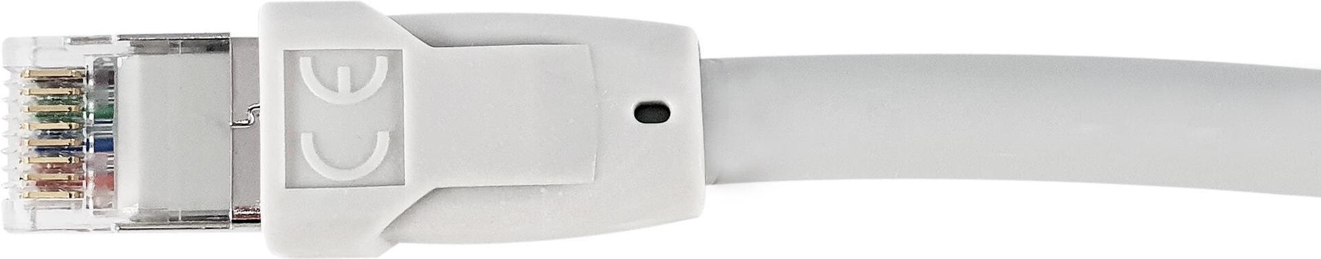 equip - cavo patch - da RJ-45 (M) a RJ-45 (M) - 50 cm - S/FTP - CAT 8.1 - senza alogeni - grigio