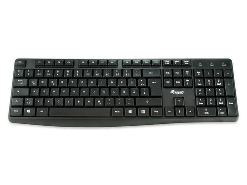 Equip 245211 tastiera Ufficio USB QWERTY Spagnolo Nero (245211)