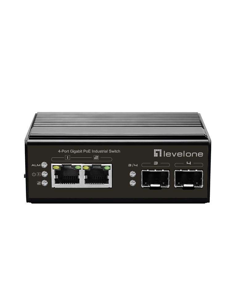 LevelOne IGP-0432 switch di rete Non gestito Gigabit Ethernet (10/100/1000) Supporto Power over Ethernet (PoE) Nero
