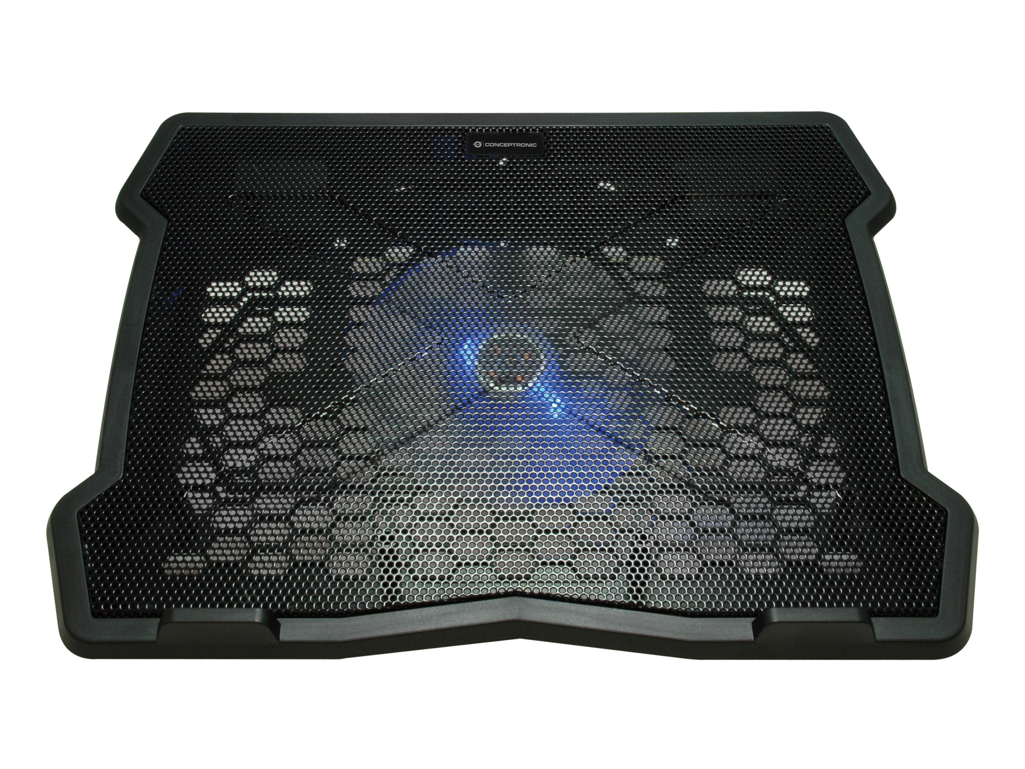 Conceptronic THANA05B base di raffreddamento per laptop 39,6 cm (15.6") Nero
