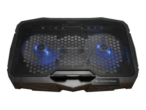 Conceptronic THANA07B base di raffreddamento per notebook 43,2 cm (17") Nero