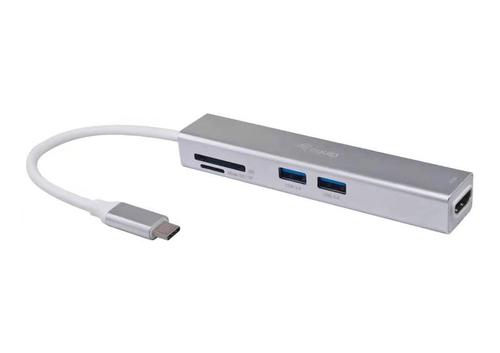 Equip 133480 hub di interfaccia USB 3.2 Gen 1 (3.1 Gen 1) Type-C 5000 Mbit/s Argento