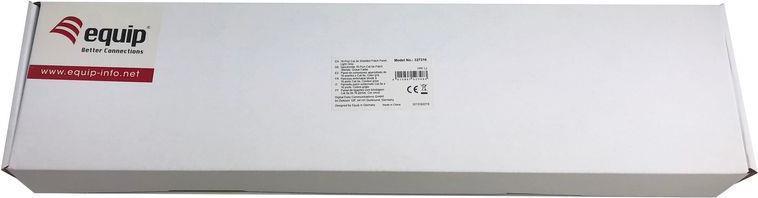 Equipaggiare 327316 16 -port cat.5e pannello patch schermato - grigio chiaro - 10/100/1000base -t (x) - Ethernet veloce - gigab