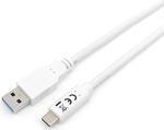 Equip 128364 cavo USB 1 m USB 3.2 Gen 1 (3.1 Gen 1) USB A USB C Bianco