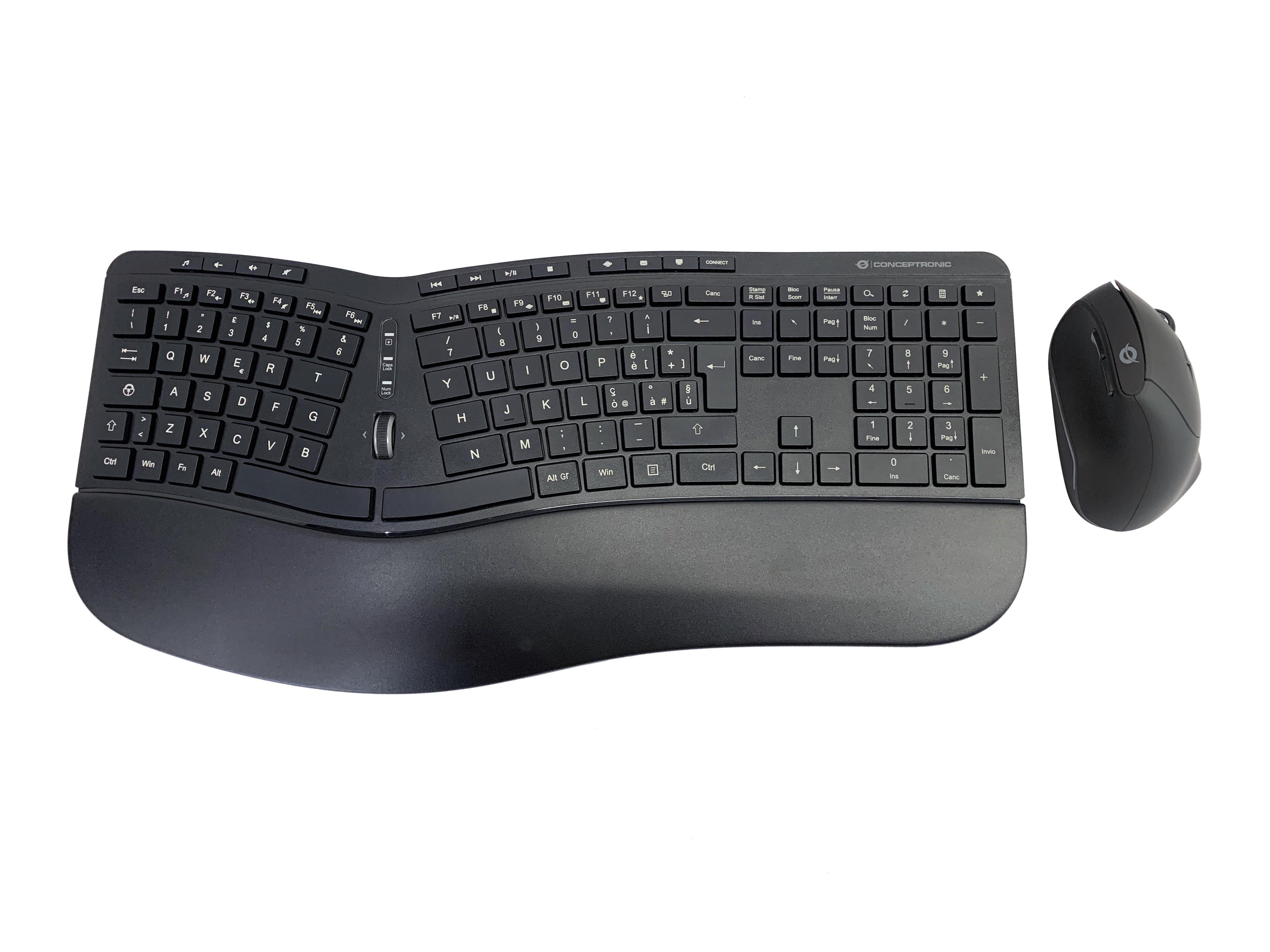 Conceptronic ORAZIO02IT tastiera Mouse incluso Ufficio RF Wireless QWERTY Italiano Nero