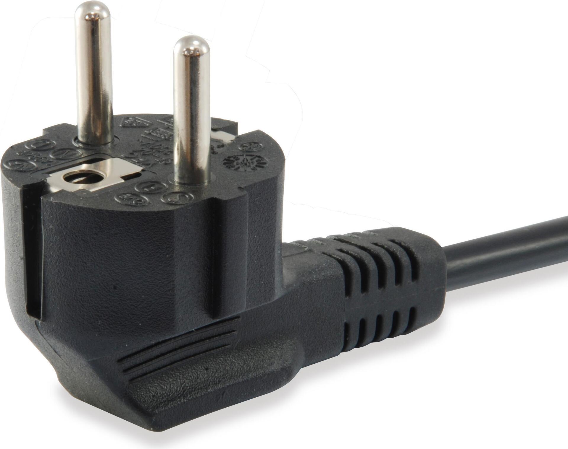Equipaggia 112121 Black 3 m Plug di alimentazione Tipo F C13-Couperter (112121)