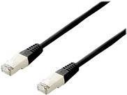 Equipaggiamento - cavo patch - rj -45 (m) a rj -45 (m) - 1 m - s/ftp - cat 6a - alogeno -free, diviso - nero