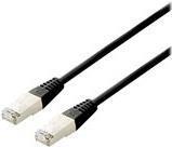 Equipaggiamento - cavo patch - rj -45 (m) a rj -45 (m) - 3 m - s/ftp - cat 6a - alogeno -free, diviso - nero