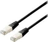 Equipaggiamento - cavo patch - rj -45 (m) a rj -45 (m) - 25 cm - s/ftp - cat 6a - alogeno -free, diviso - nero