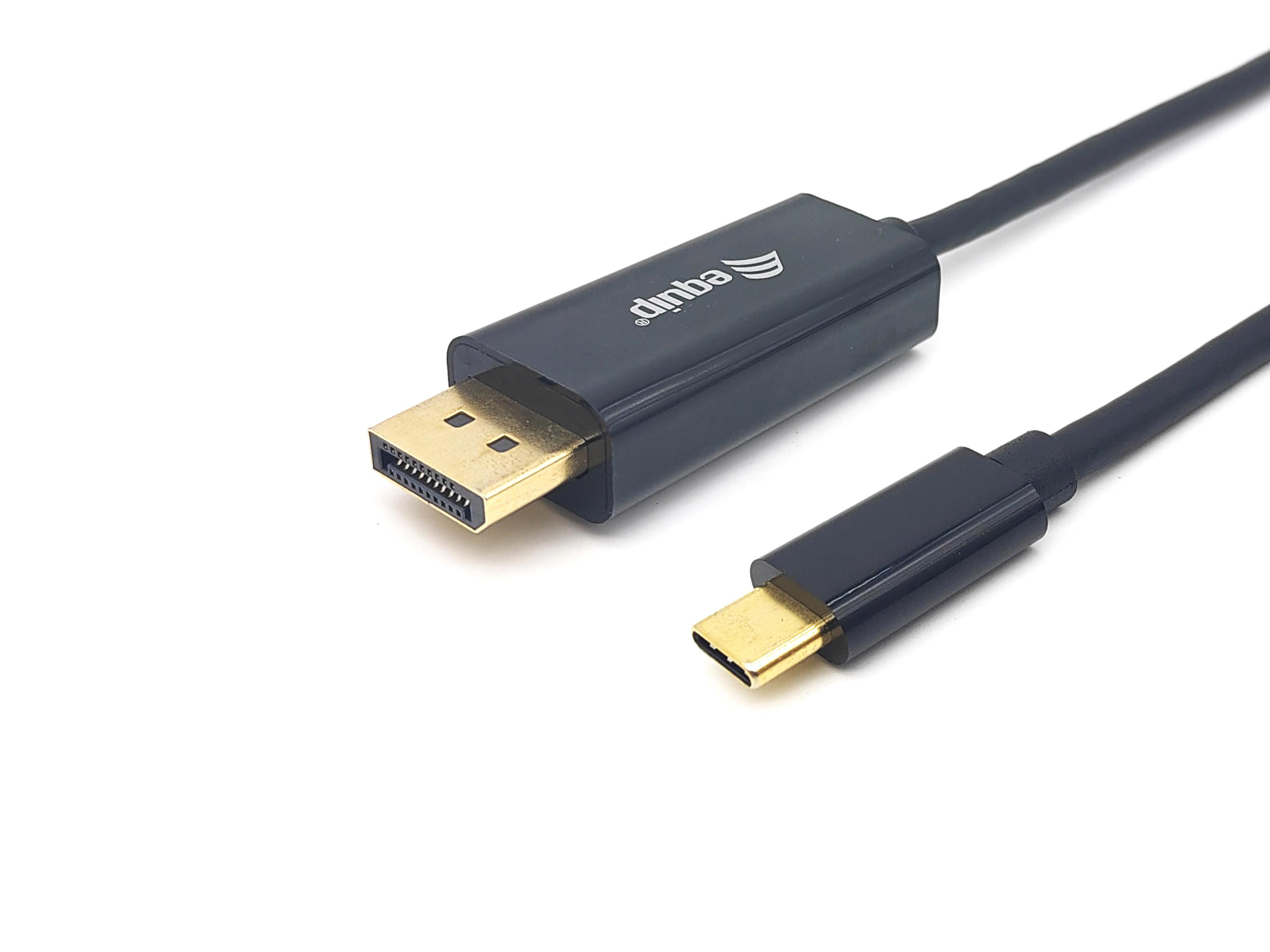 Equip 133427 cavo e adattatore video 2 m USB tipo-C DisplayPort Grigio (Equip 133427 USB-C to DisplayPort Cable M/M 2.0m 4K/60H