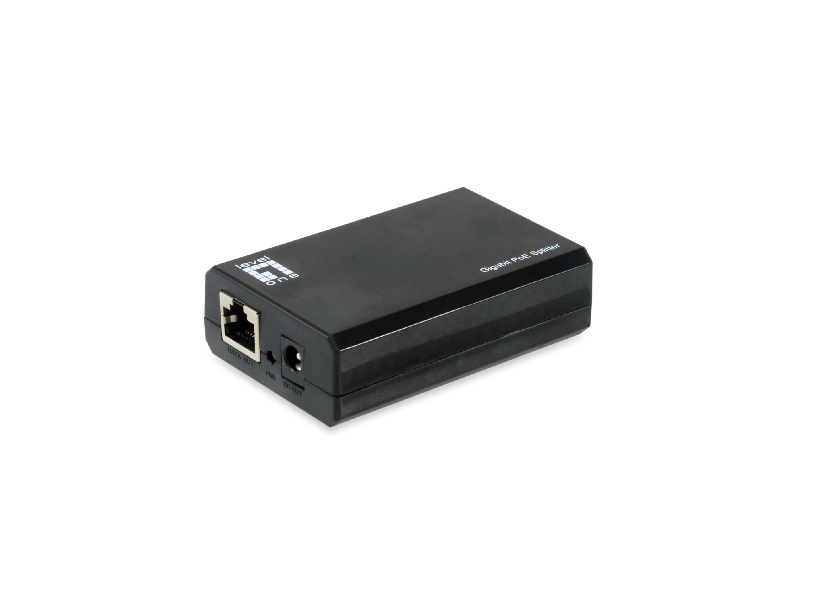 LevelOne POS-5000 divisore di rete Nero Supporto Power over Ethernet (PoE)