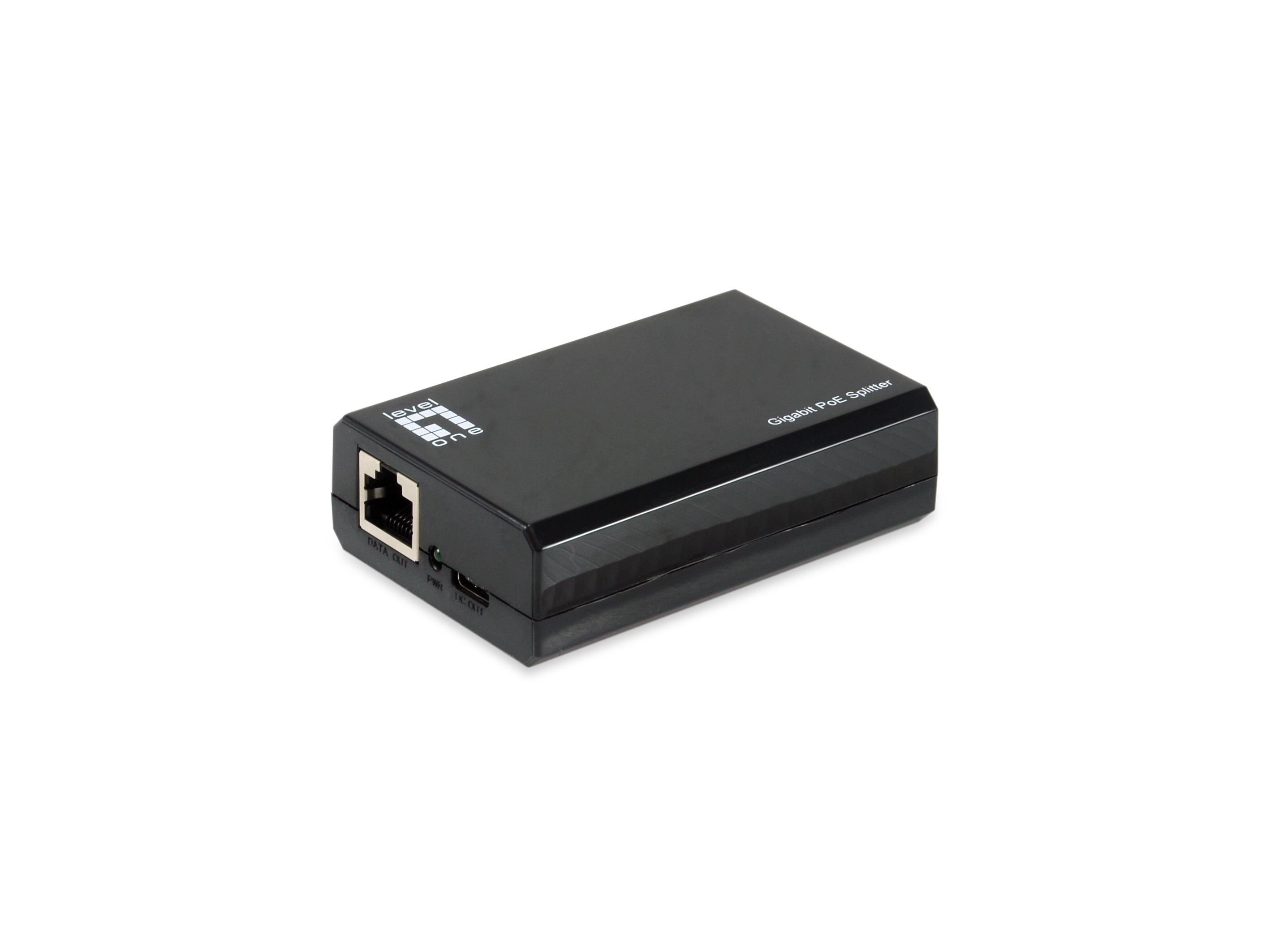 LevelOne POS-5001 divisore di rete Nero Supporto Power over Ethernet (PoE)