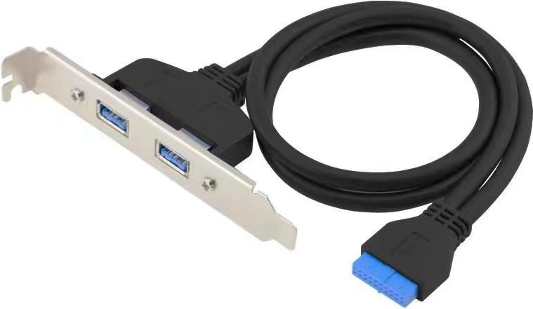 Conceptronic EMRICK11B scheda di interfaccia e adattatore Interno USB 3.2 Gen 1 [3.1 Gen 1] (CONCEPTRONIC Slotblech 19 Pin Dual