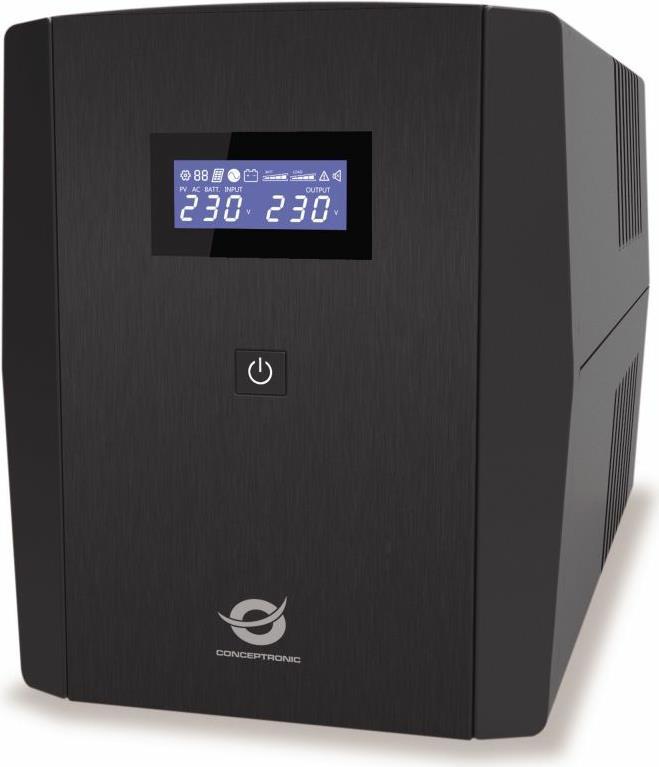Conceptronic Zeus08em 1500VA 900W USV - IEC - SCHUKO - Linea -Interactive - 1,5 KVA - 900 W - Sine - 220 V - 240 V (Zeus08em)