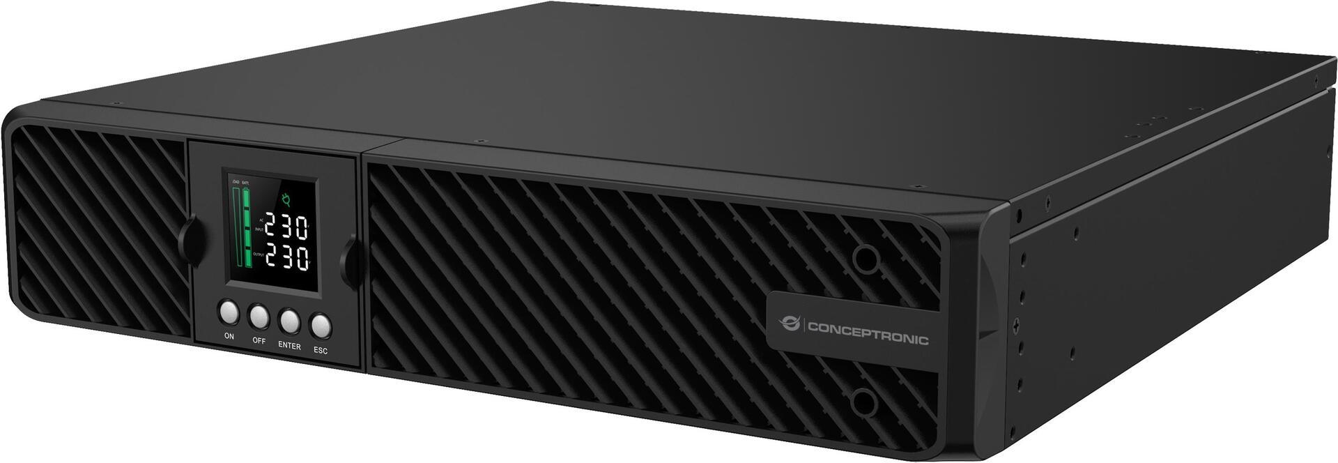 Conceptronic Zeus51E3K 3000W online USV - IEC - Double -wandlers (online) - 3 KVA - 3000 W - Sine - 220 V - 240 V (Zeus51E3K)