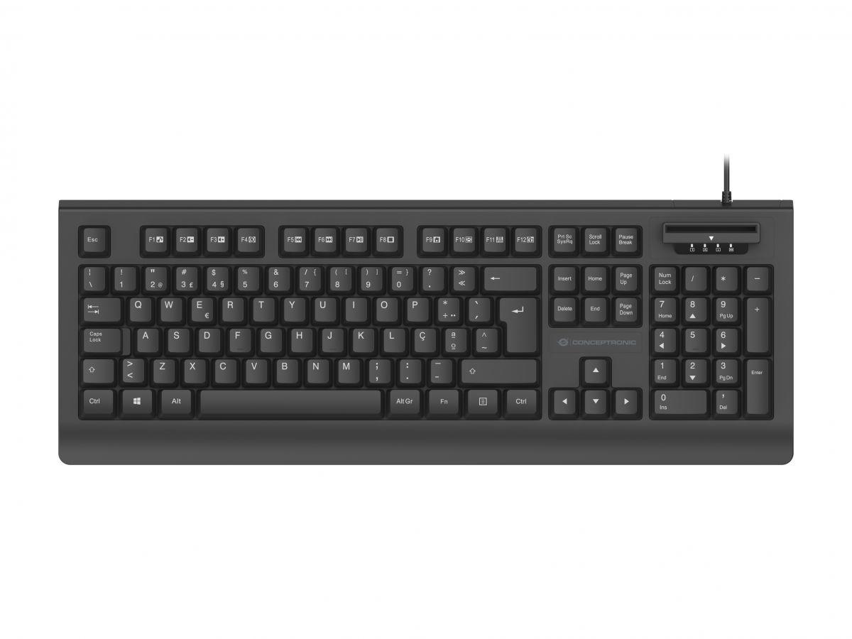 Conceptronic KAYNE01ES tastiera Ufficio USB QWERTY Spagnolo Nero