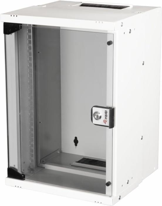 Equipaggia Eco Mount 10 'Cabinet - 09HE - 300x300mm - ral7035 grigio - scaffale montato a parete - 9u - blocco bloccante - 5,93