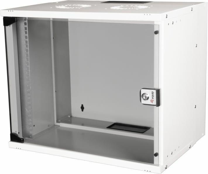 Equipaggia Eco Mount 19 'Cabinet - 09He - 540x400mm - ral7035 grigio - scaffale montato a parete - 9u - blocco bloccante - 10,3