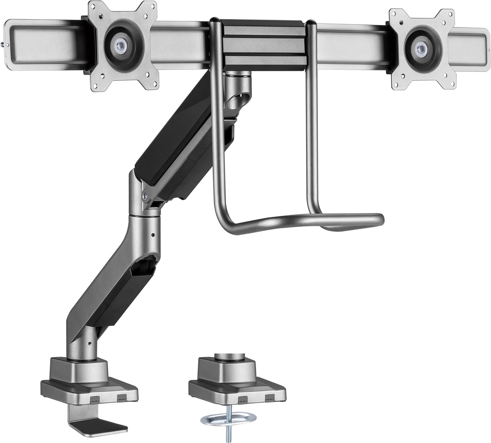 Equipaggiamento da 17 "-32" Porta del doppio monitor - Terminale/Implementazione - 18 kg - 43,2 cm (17 ") - 81,3 cm (32") - 100