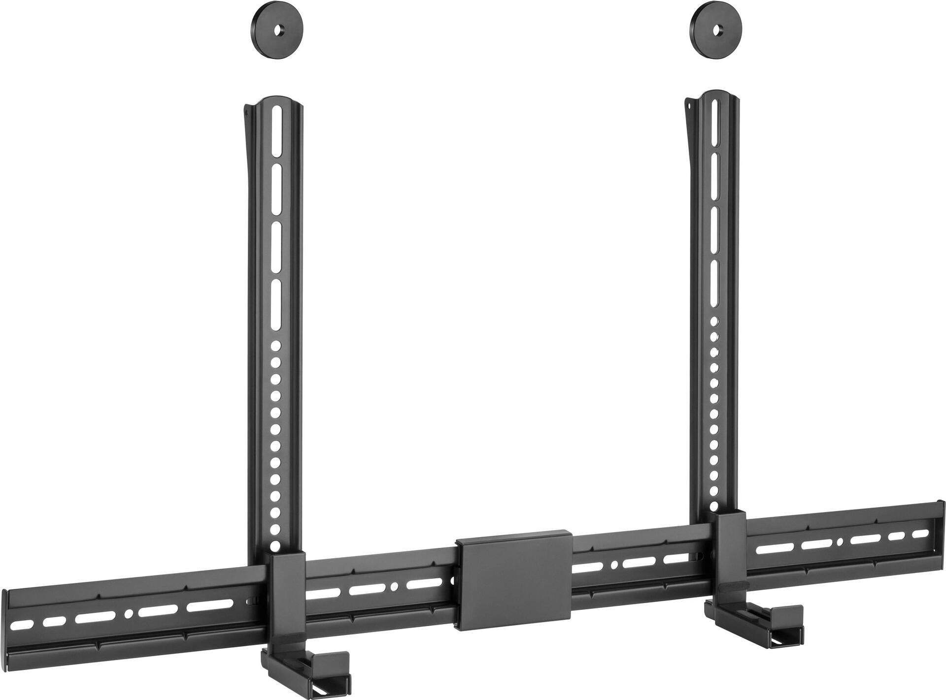 Equipaggia il supporto per soundbar universale - staffa della barra audio - parete - 800 x 400 mm - 15 kg - 86 - 155 mm - nero