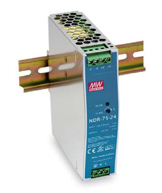 LevelOne POW-2432 alimentatore per computer 75 W Blu, Argento