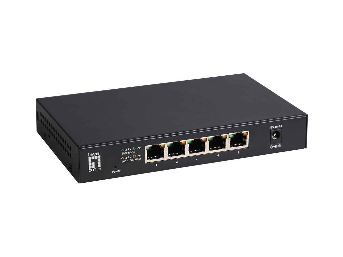 Switch Levelone 5x GE GEU-0525 2,5GBE 1001000 MBPS SW
