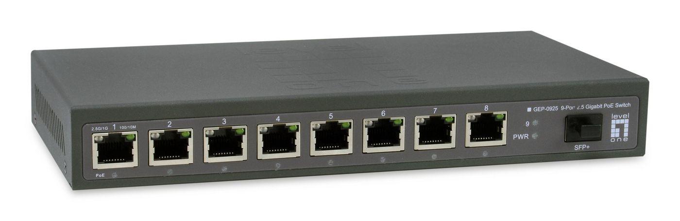 Switch 9x GE GEP-0925 2.5GBE 108W 8XPOE+ SW