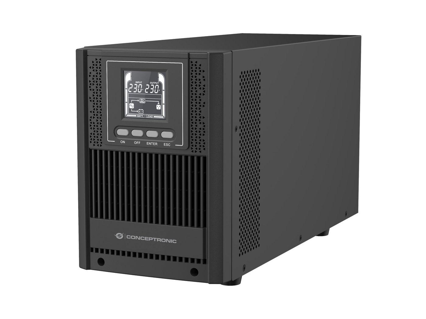 Conceptronic ZEUS52ES2K gruppo di continuità (UPS) Doppia conversione (online) 2 kVA 1800 W 4 presa(e) AC