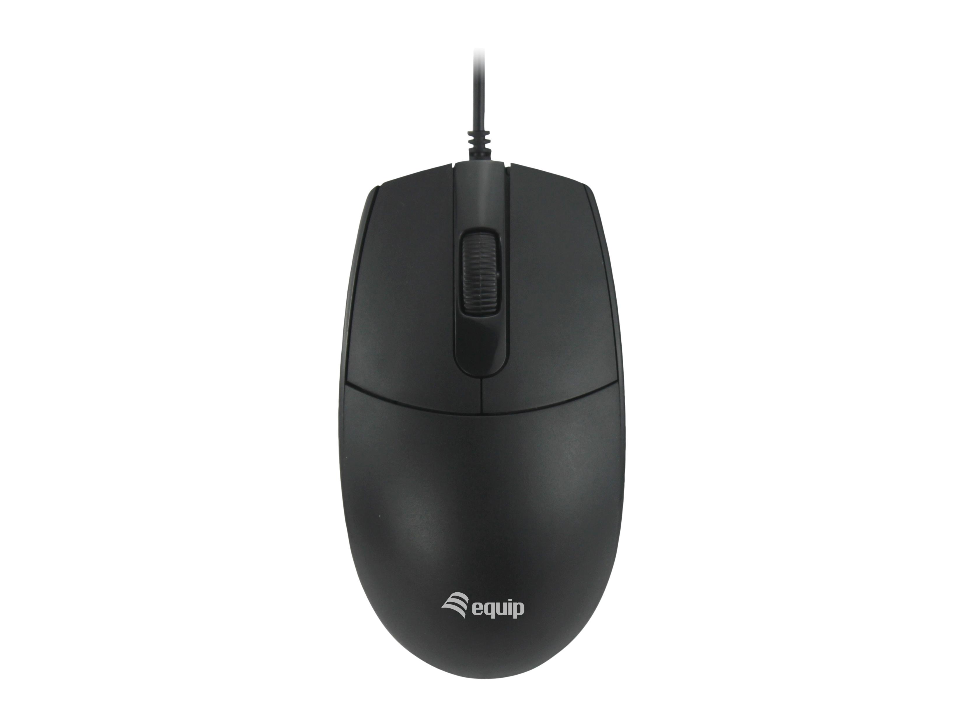 Equip 245117 mouse Ufficio Ambidestro USB tipo A Ottico 1200 DPI