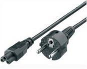 Equip 112150 cavo di alimentazione Nero 1,8 m Accoppiatore C5 CEE7/4