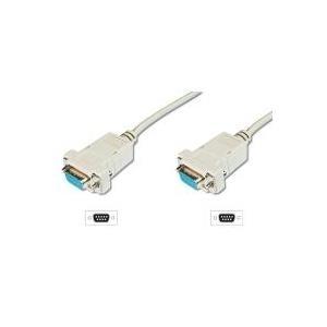 Cavo di connessione seriale Digito 1x D-Sub-Socket 9Pol. -1x D-Sub-Socket 9-pin. 200 M beige (AK-610106-020-E)