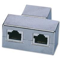 ADATTATORE DA 1 CONNETTORE 8 POLI FEMMINA A 2 X 8 POLI FEMMINA SCHERMATO CAT 5E