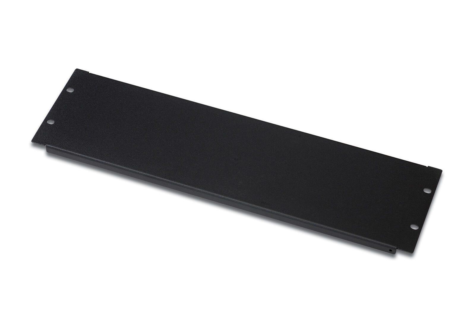 PANNELLO CIECO 3 UNITA' PER CHIUSURA SPAZI VUOTI IN ARMADI RACK 19" VITI INCLUSE NERO