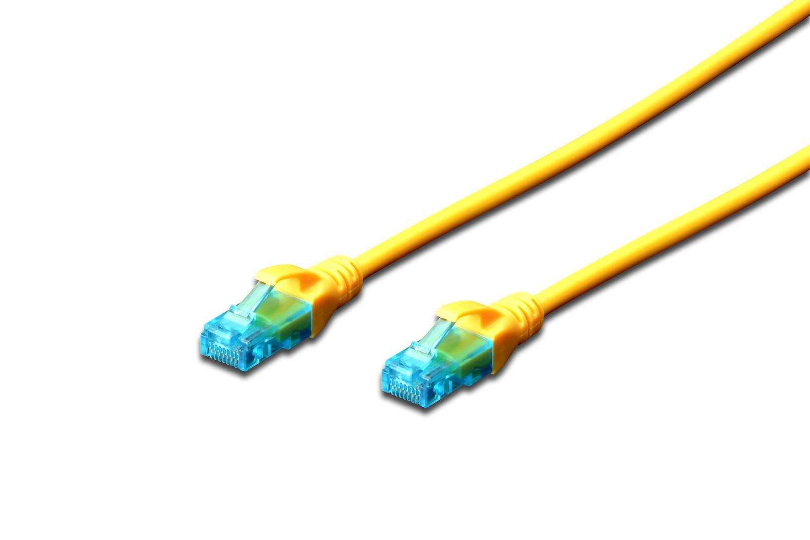 CAVO RETE UTP CAT.5E 05MT GIALLO NON SCHERMATO