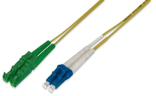 Cavo patch in fibra ottica. E2000 (APC) a LC (PC) Sing